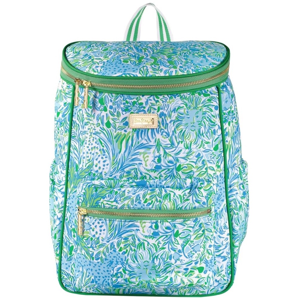 Lilly Pulitzer insulated Blue and Green Women's Backpack Cooler